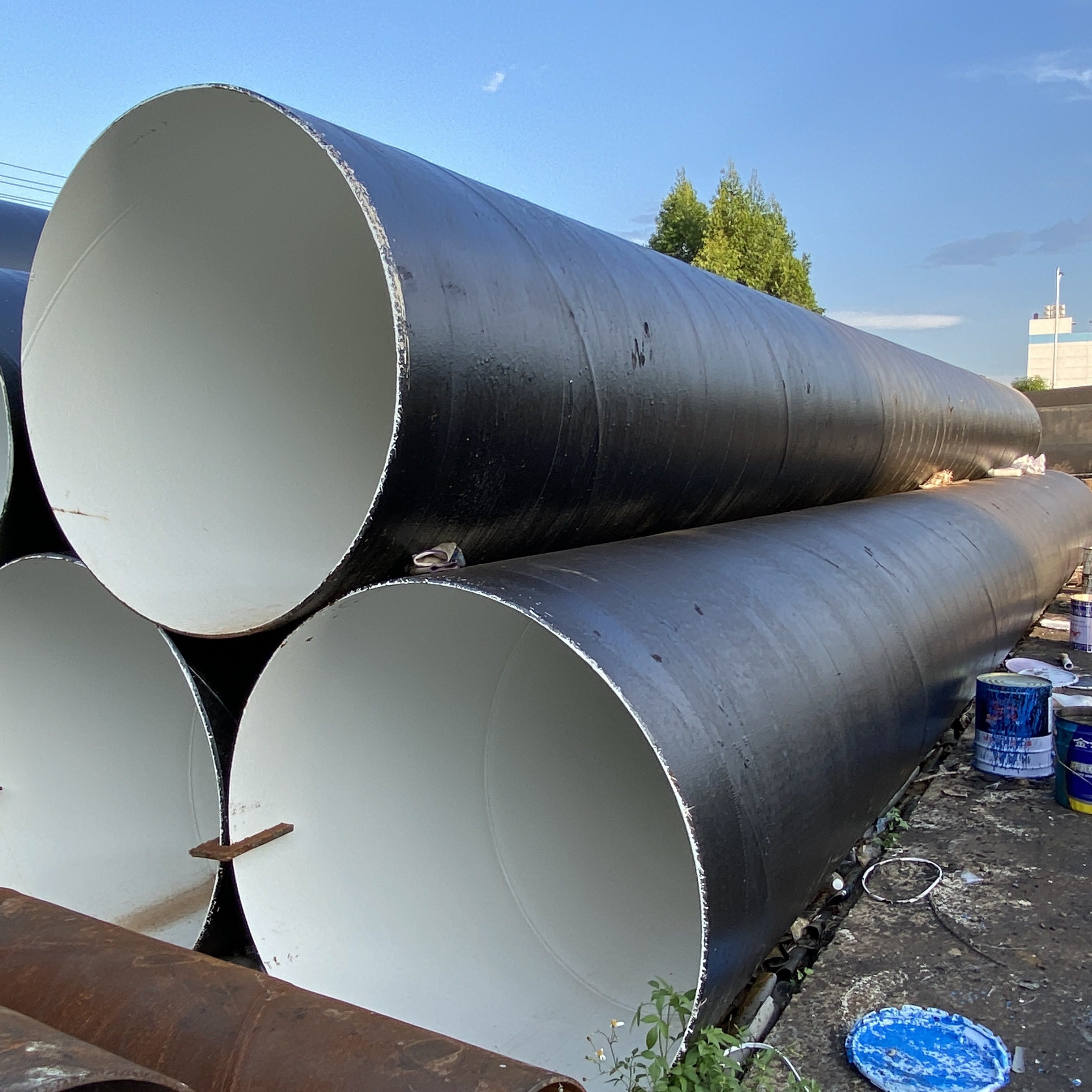 Manufacturer produces anti-corrosion steel pipe reinforced grade 3PE spiral pipe seamless pipe welde